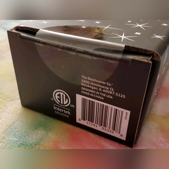 Sealed SEASONAL Beachwaver B1 Black Glitter Rotating Curling Iron - Picture 4 of 4